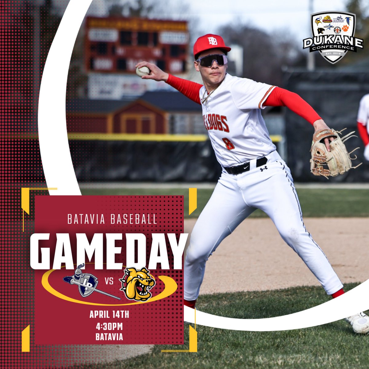 Opening Day for the DuKane Conference! Bulldogs host Lake Park today at 4:30.