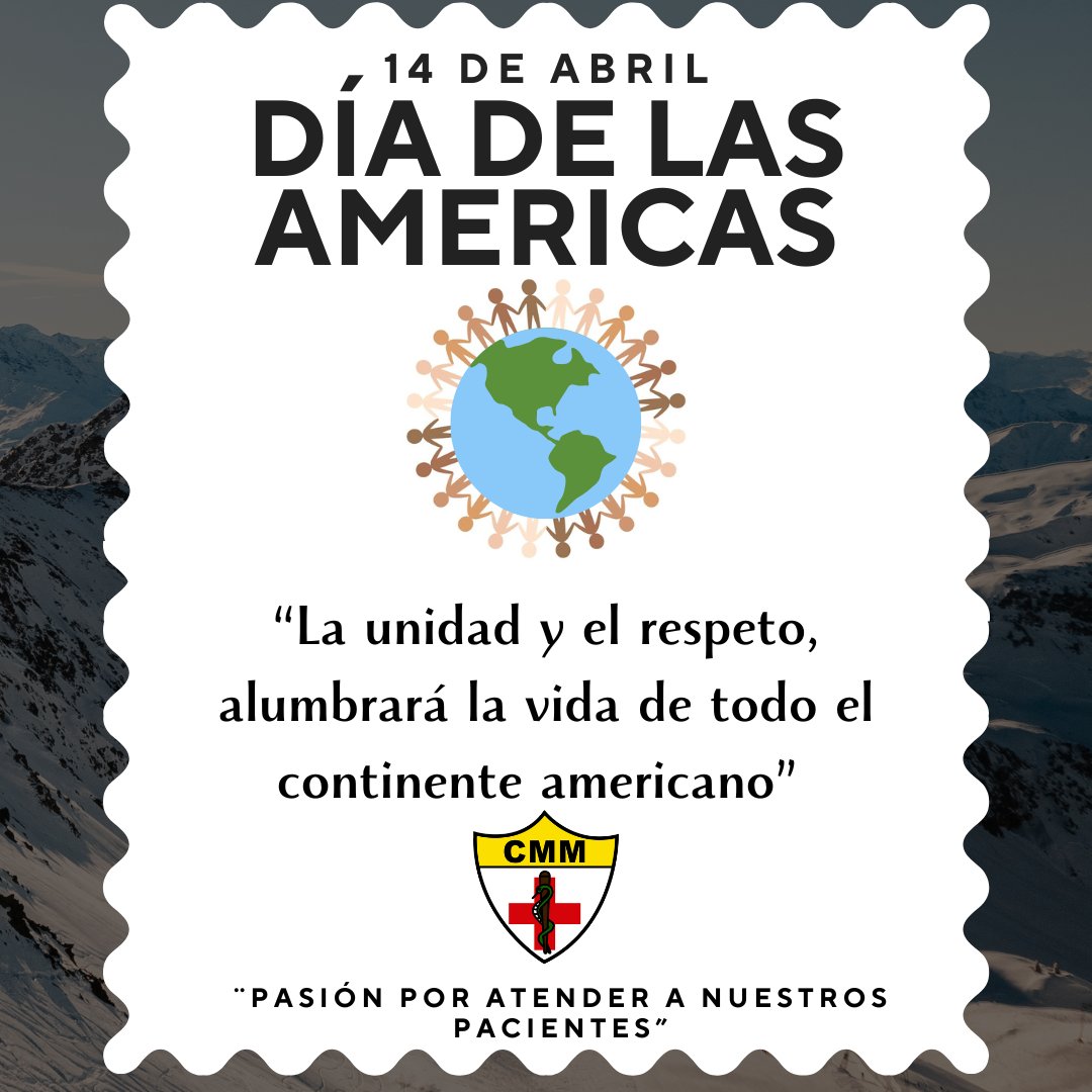 CMMEG's tweet photo. Día de las Américas

Esta fecha se consolida como un símbolo duradero de la voluntad de los estados americanos y su empeño por alcanzar la unidad y soberanía del continente.

CENTRO MÉDICO MILITAR #cmmgt

“Pasión por atender nuestros pacientes” https://t.co/Sjr5329vlg