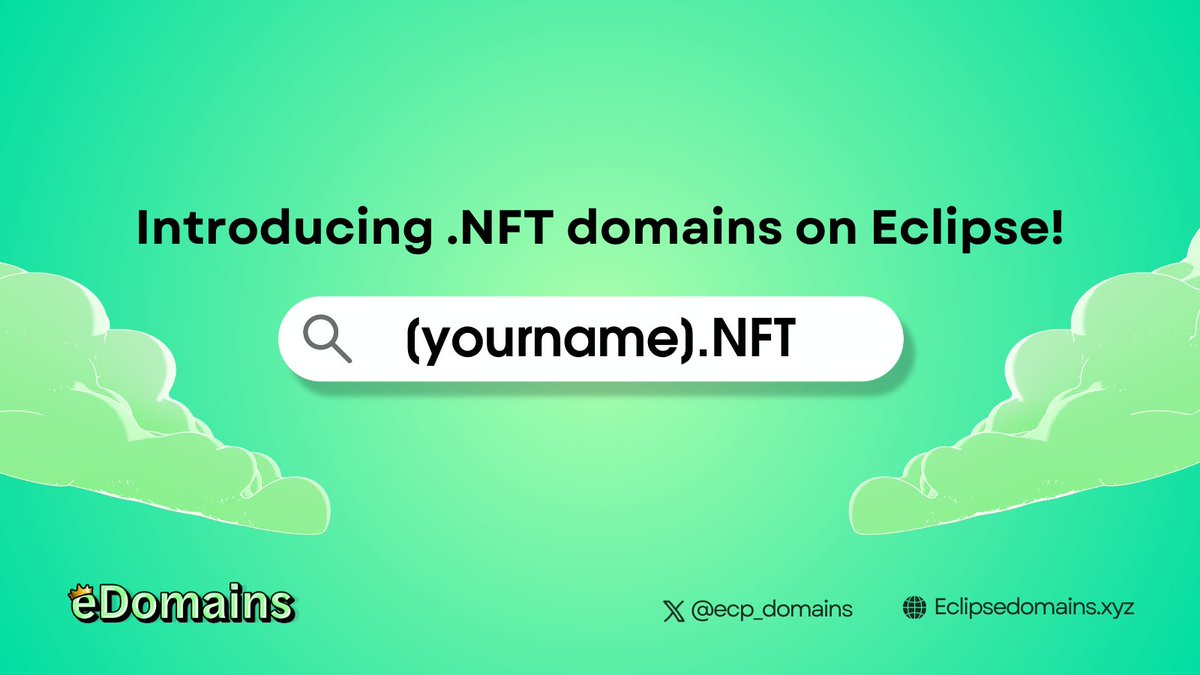 Secure your .ES or .NFT domain today! Register now at eclipsedomains.xyz/register