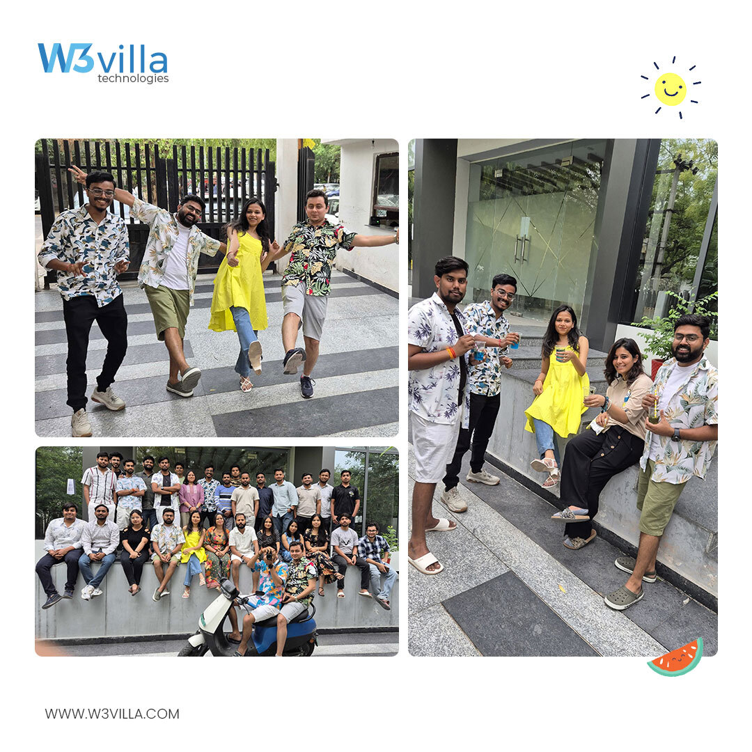 w3villa_tech's tweet image. Floral fits, fruity sips, and Friday feels! 🌸🍹

This Friday we W3villa Technologies turned up the heat (in style) for Summer Day 2025 — a vibrant day, where work met fun, and we dressed to de-stress and unplug in full color. 

#FloralFriday #DressedToDeStress #SummerModeOn