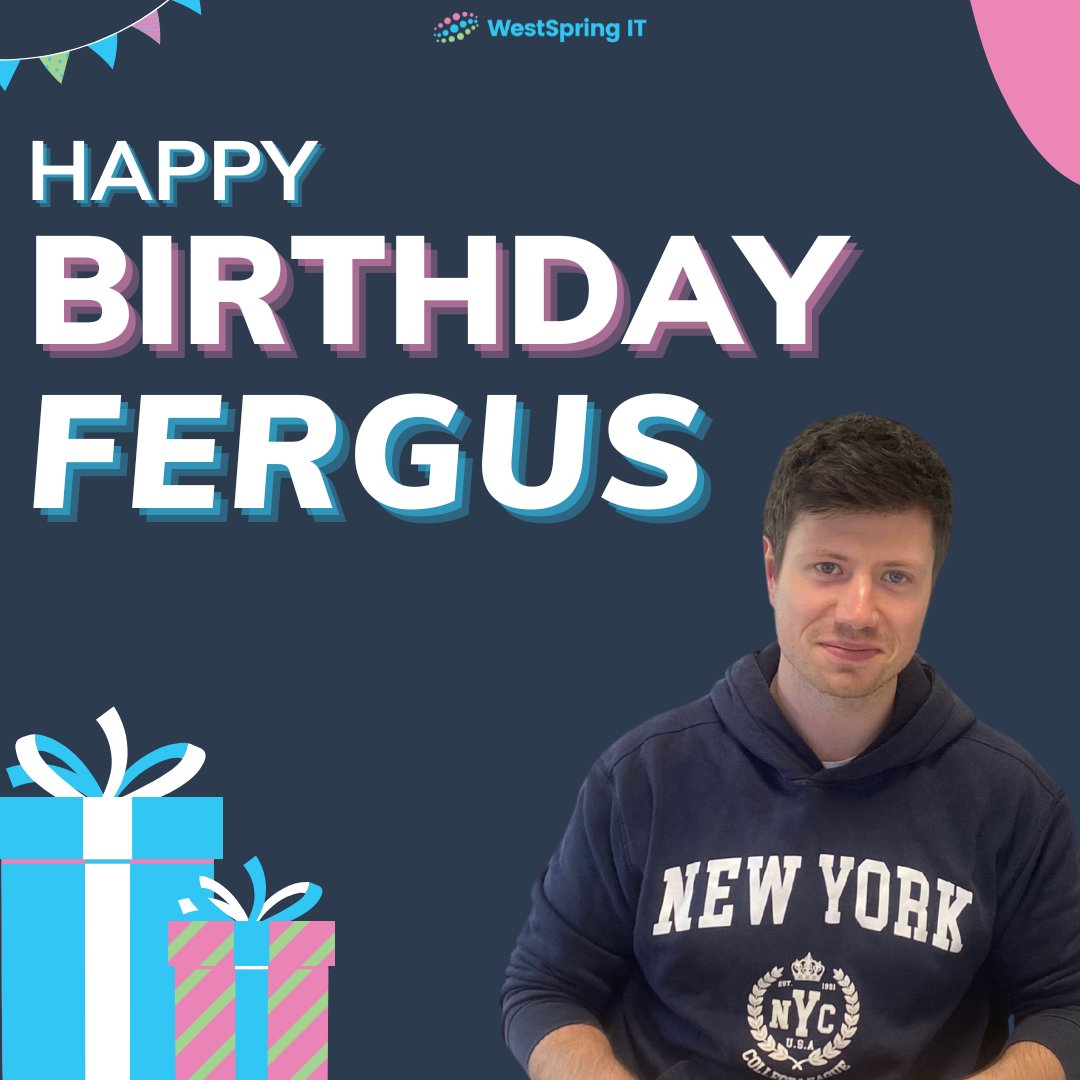 Happy belated Birthday to WestSpring's own NPC, Fergus!

Hope you had a great day mate🍻

#Birthday #Celebrate #Team