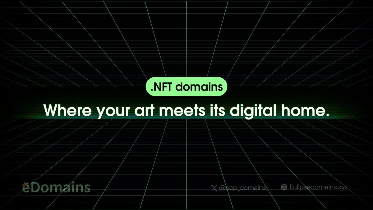 Secure your .ES or .NFT domain today! Register now at eclipsedomains.xyz/register