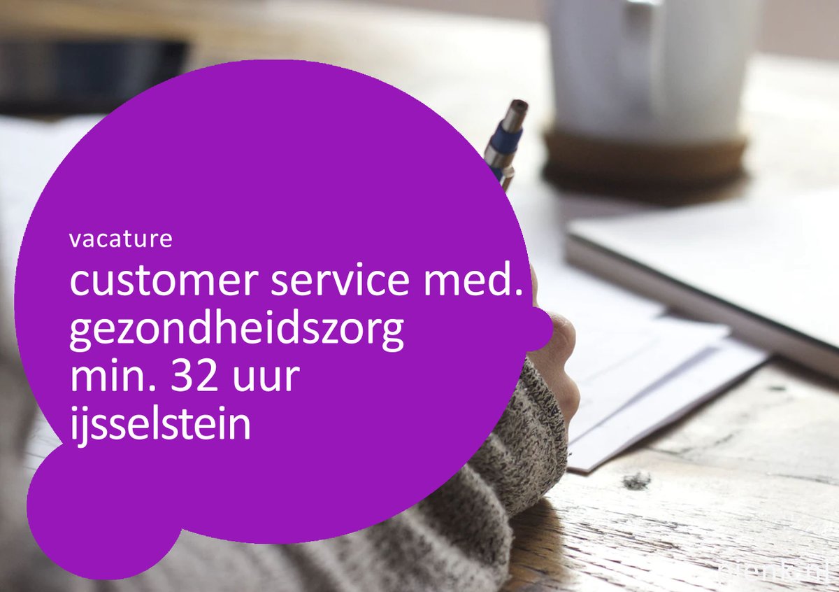💻 Customer Service Medewerker | Gezondheidszorg 🕰 32 - 40 uur 📍IJsselstein 💰 3400 - 4200 bruto

☑️pienk.nl/vacatures/cust…

#vacature #customerservice #jobs #pienk #hiring #werkinijsselstein #officevacature #klantenservicemedewerker #vacature #gezondheidszorg