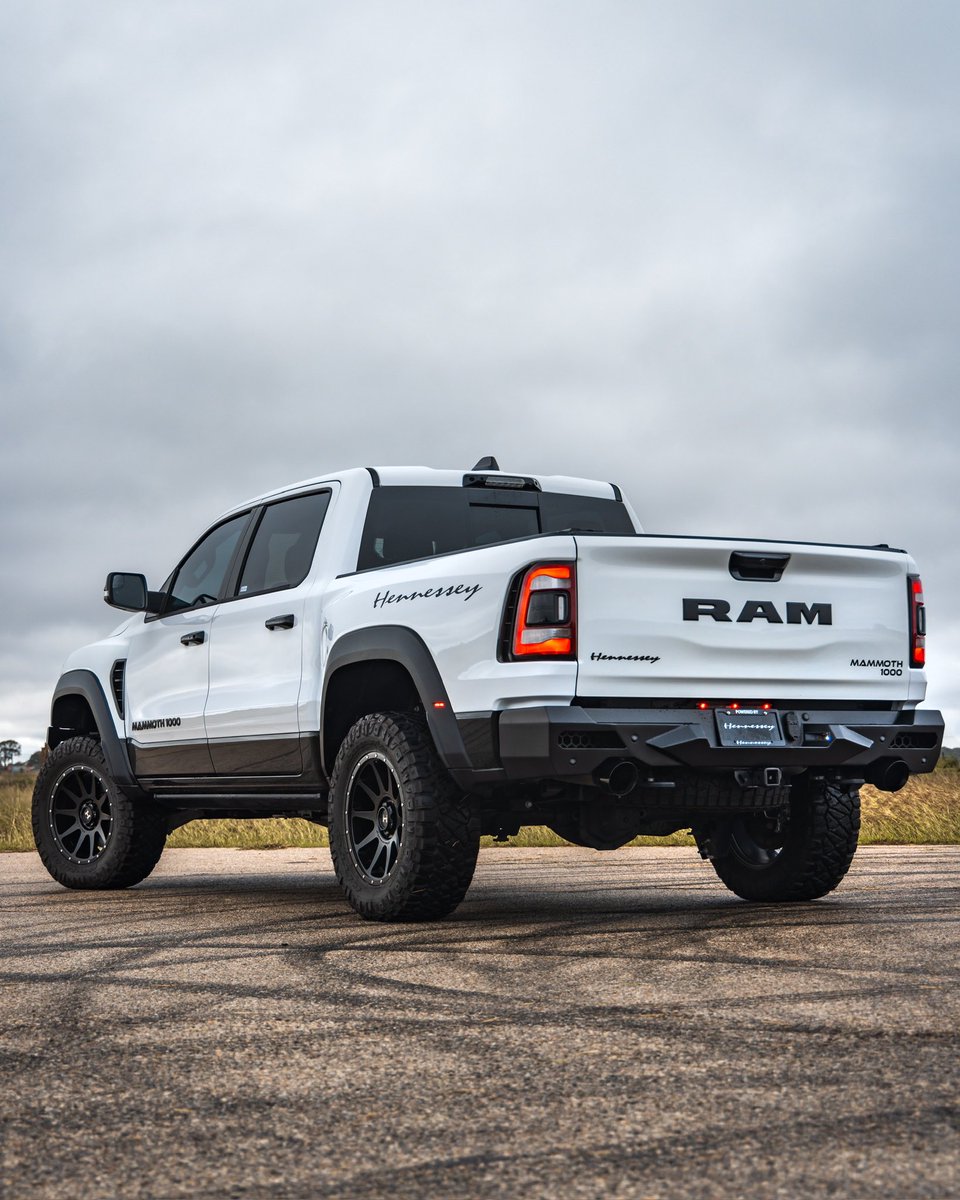 HennesseyPerf's tweet image. Stormtrooper White 🐼 Bring home the legendary MAMMOTH 1000 today - contact our team for availability and pricing. 🏁

#HennesseyPerformance #RamTRX #TRX #RAM1500 #Trucks #OffRoad #V8 #Hemi #Dodge #Hellcat #Mopar #Stormtrooper #Pennzoil #LongMayWeDrive #Mammoth1000 @RamTrucks