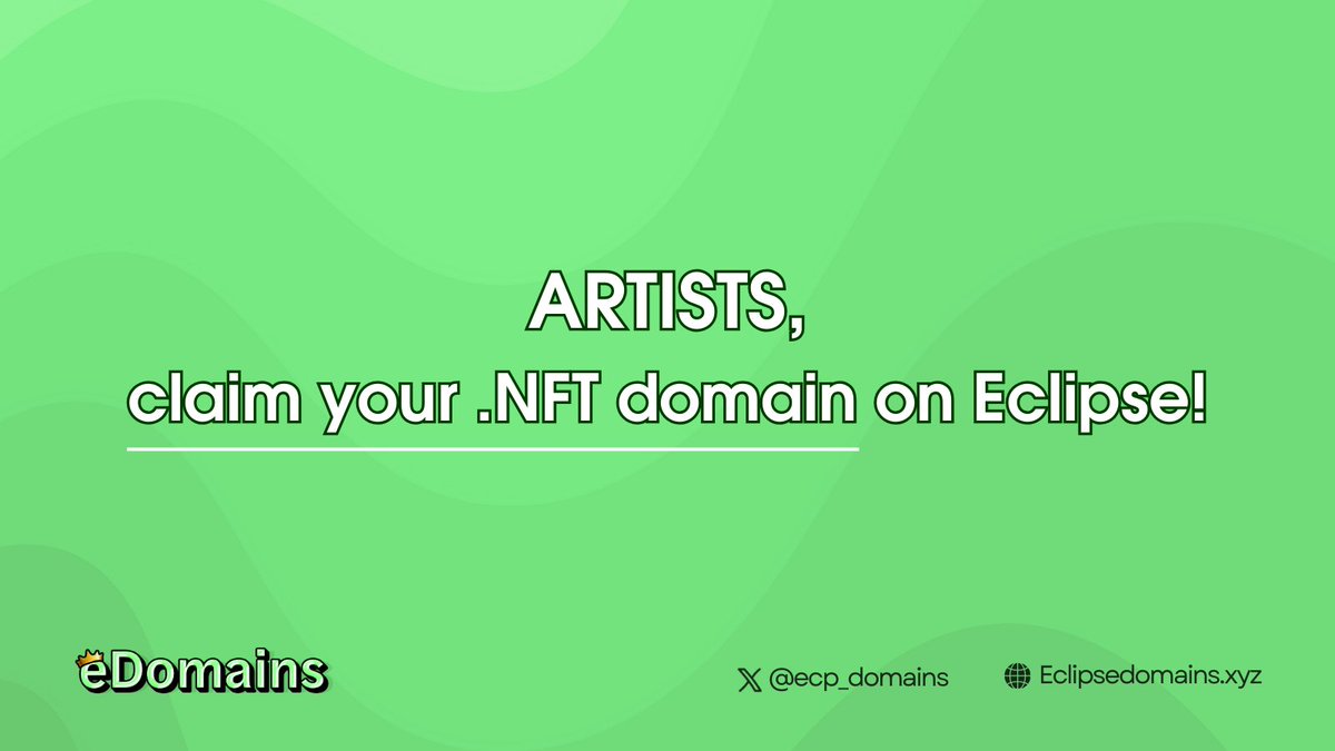 Secure your .ES or .NFT domain today! Register now at eclipsedomains.xyz/register