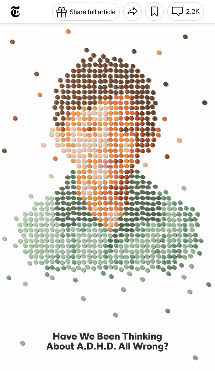 seanmdav's tweet image. NYT finally gets around to admitting that ADHD diagnoses were a scam to justify the wholesale drugging of multiple generations of energetic boys.