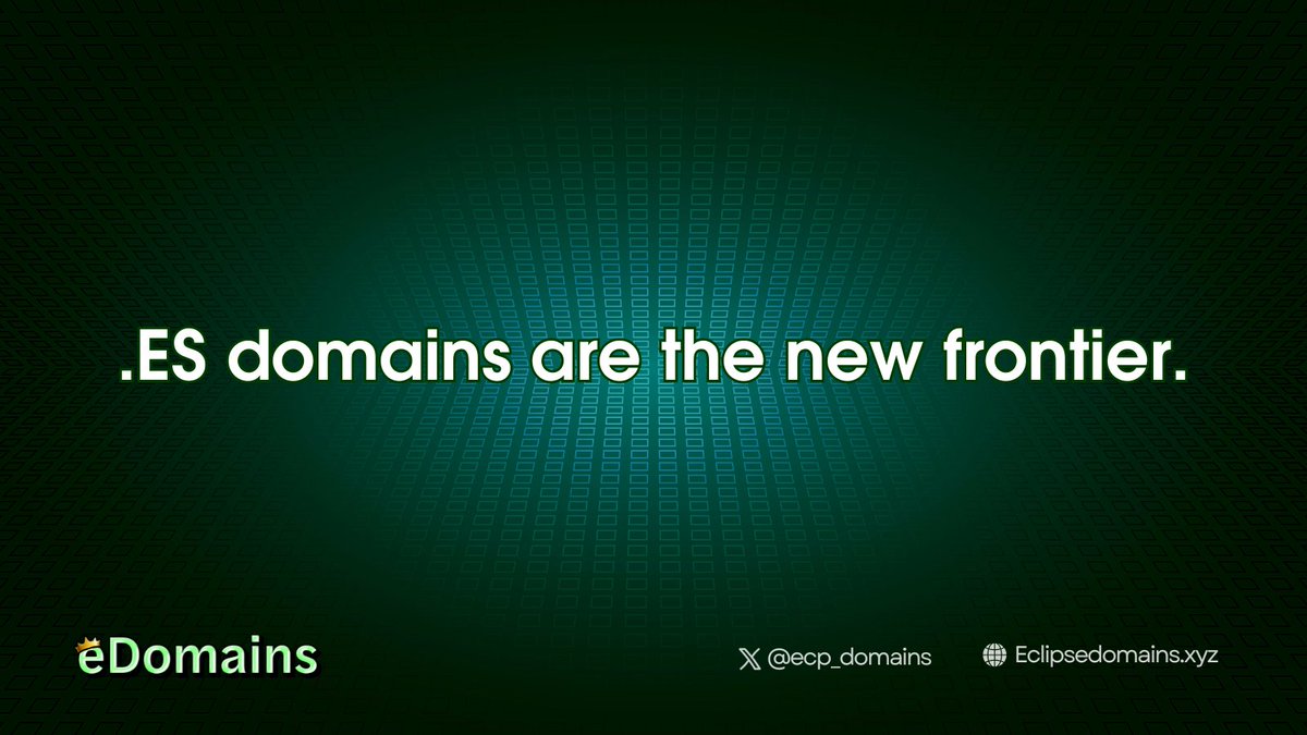 Secure your .ES or .NFT domain today! Register now at eclipsedomains.xyz/register