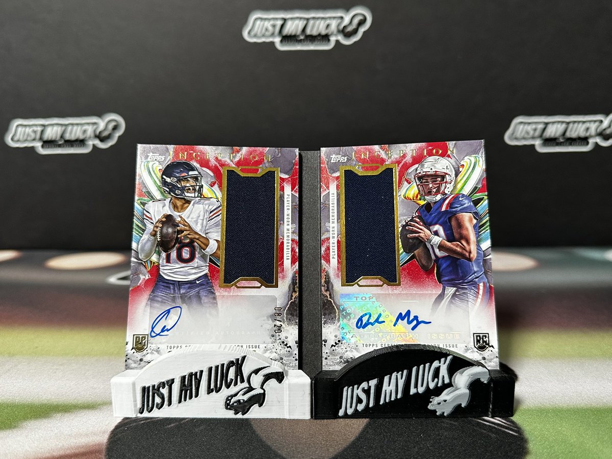 Huge Pull this weekend!!

Dual QB Auto Booklet 
Caleb Williams X Drake Maye /20

Check us out on FB, link in Bio