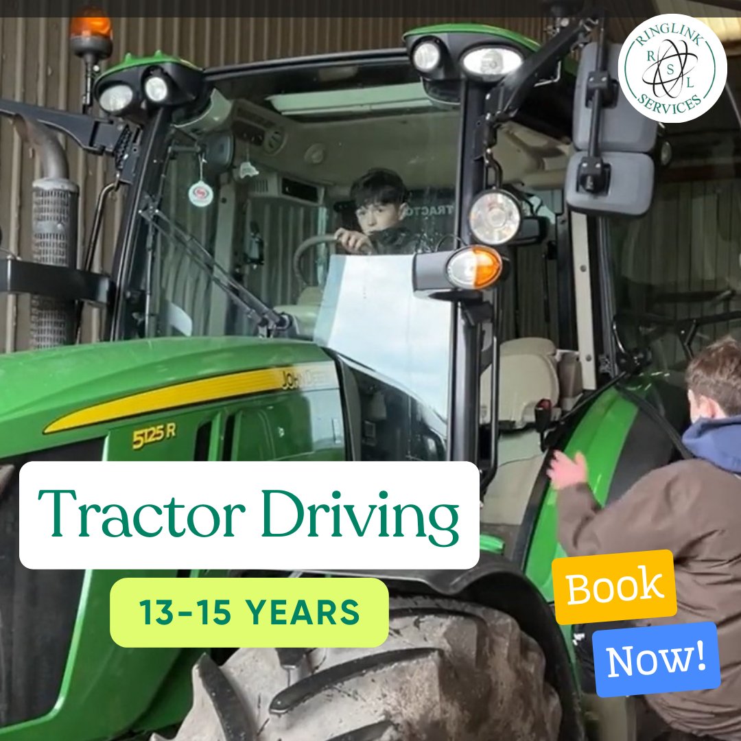 Ringlink Scotland (@ringlink) on Twitter photo Tractor Driving Training (13-15 Years) ๐
This 2-day Lantra course is running at Laurencekirk during the summer holidays:
๐Mon 30th June - Tues 1st July
๐
Thurs 24th July - Fri 25th July
๐Thurs 14th Aug - Fri 15th Aug
To book: 01561 376000 / training@ringlinkservices.co.uk Tractor Driving Training (13-15 Years) ๐
This 2-day Lantra course is running at Laurencekirk during the summer holidays:
๐Mon 30th June - Tues 1st July
๐
Thurs 24th July - Fri 25th July
๐Thurs 14th Aug - Fri 15th Aug
To book: 01561 376000 / training@ringlinkservices.co.uk