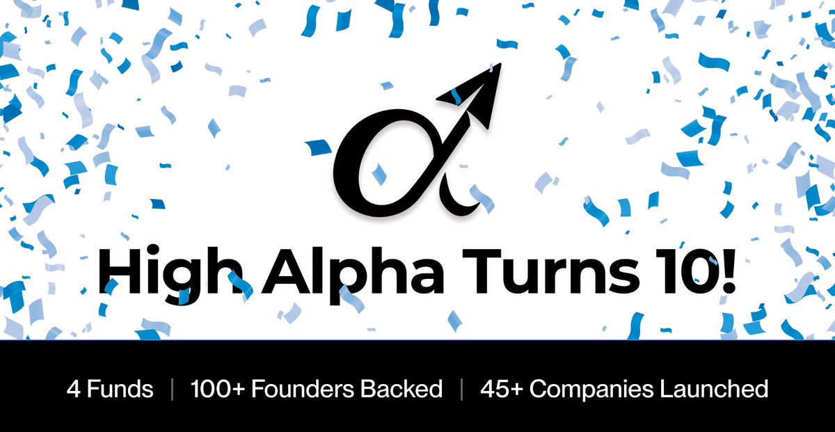 kristianindy's tweet image. Ten years ago today (April 14, 2015), I co-founded @HighAlpha with my close friends @erictobiasIN , @ScottDorsey and Mike Fitzgerald.
We quickly built a short list of the most talented people we had worked with in our previous careers and started growing our team, adding Blake…