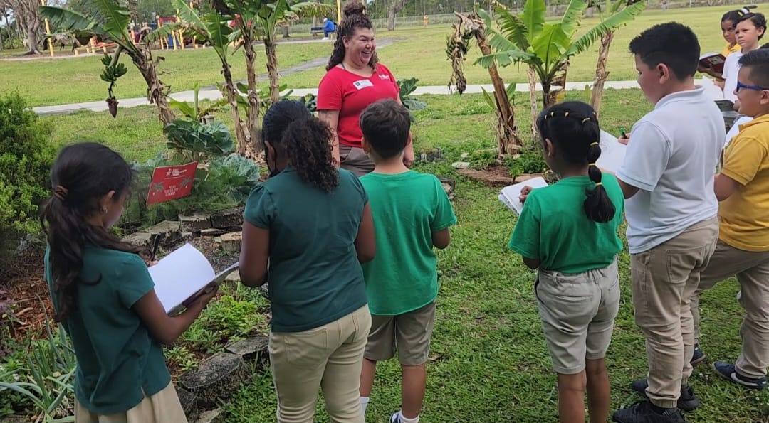 GloriaFloydES's tweet image. Our little scientists got hands-on with a super cool lesson thanks to Hayley from the Education Fund! She showed the kids how to make peppermint hydrosol using Jamaican mint straight from our school garden. #educationalfund