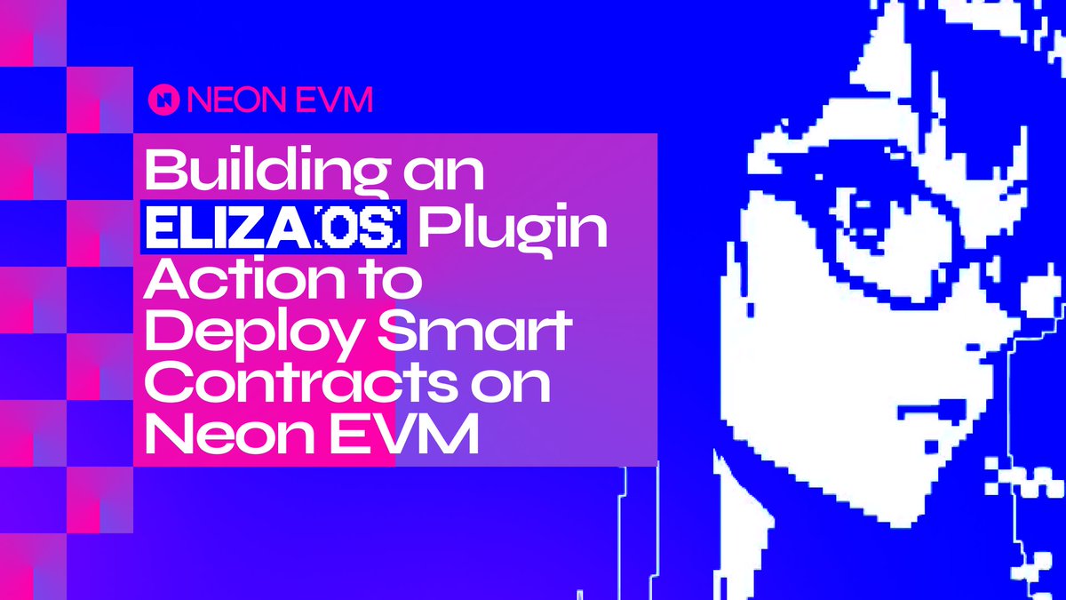 Neon_EVM's tweet photo. 1/ “Hey agent, deploy a smart contract on Neon EVM”.

Part 2 of our @ElizaOS tutorial is live!

This time, you’ll learn how to build a plugin action that deploys a smart contract to Neon EVM, from setup to live deployment.

Check it out! 📝 https://t.co/FrT7HBA2RH https://t.co/MYQvZ5TYVK