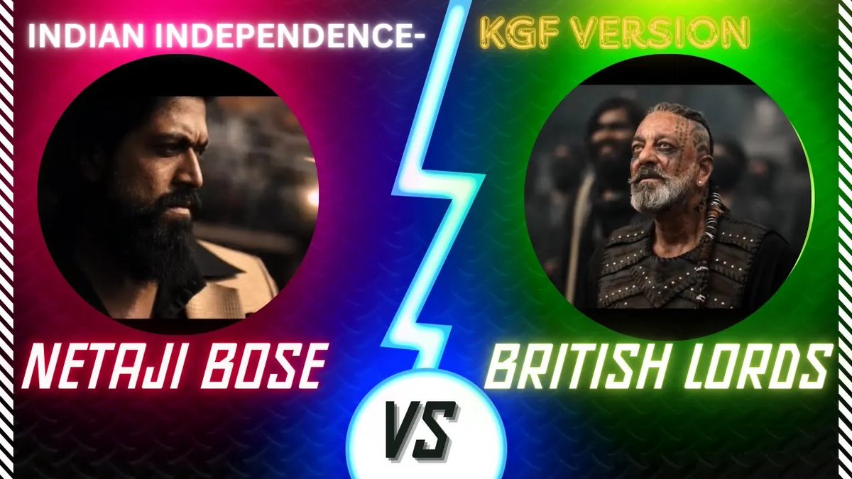 1024CHEL's tweet photo. https://t.co/QksmfYPqnN

NETAJI BOSE vs BRITISH "LORDS"
Witness *India's Independence* in absolute *KGF style*!!!
Please like, share, and subscribe!!!

#KGF
#RockingStarYash
#JusticeforNetaji https://t.co/vaeWBYvmCo