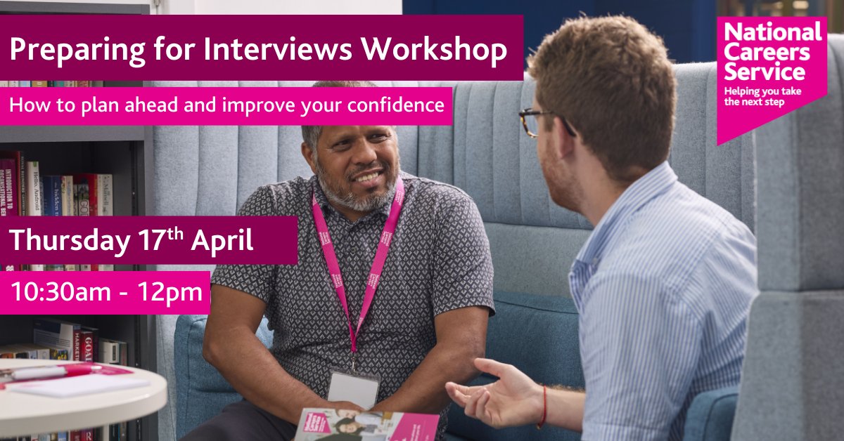 Feeling nervous about an upcoming interview? 😬

Join our free Preparing for Interviews workshop to sharpen your skills! Covering:

🗨️ How to answer tough questions

💪 Tips for showcasing your strengths

🎯 Strategies to stay calm and focused

Book now: bit.ly/NCSBooking_EM