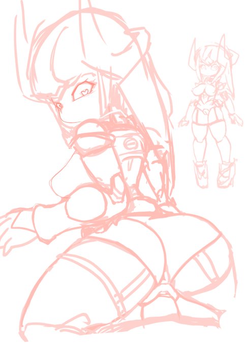 前にアンケートを貰っていたメダエロはリリーメアさんを描いてはみたのですが、スランプの時だったのもありラフから微妙だったので描き直しですね… 