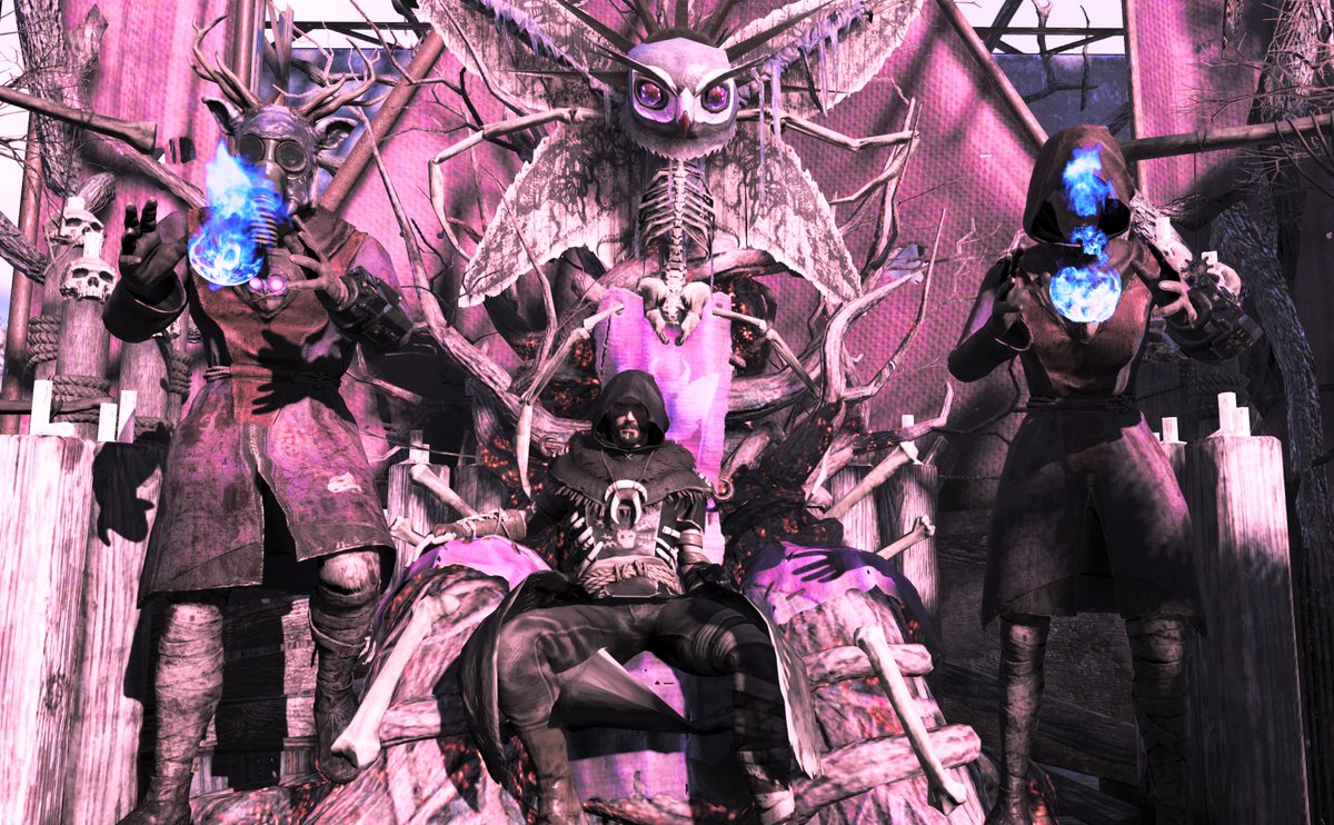 FFive0's tweet photo. Nothing like a little undercover work to help the Enlightened followers of the Wise Mothman!

#Fallout76 #Fallout76RP #MothmanMonday #roleplayers https://t.co/3RY8I3TuOd