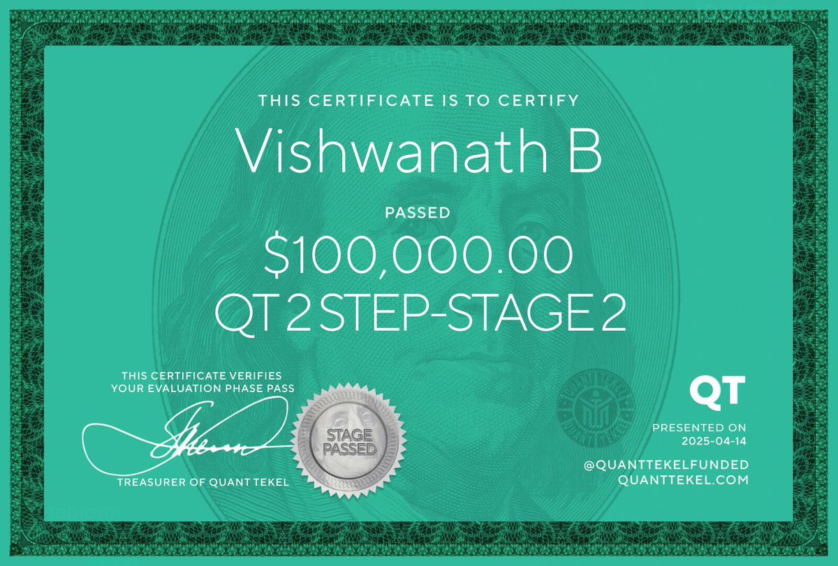 Vishwa_Invin's tweet photo. Checkout my trading account with Quant Tekel! https://t.co/nLTe1dpMcL

Cleared my soft breach account again, hope to have my first prop payout 🤞🏻✨

Thank you @AlexQuantTekel for the opportunity. https://t.co/BQMfwvJhc5
