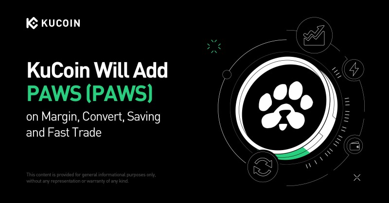 kucoincom's tweet photo. #KuCoin Will Add @GOTPAWSED $PAWS on Margin, Saving, Convert and Fast Trade

More details below ⬇️