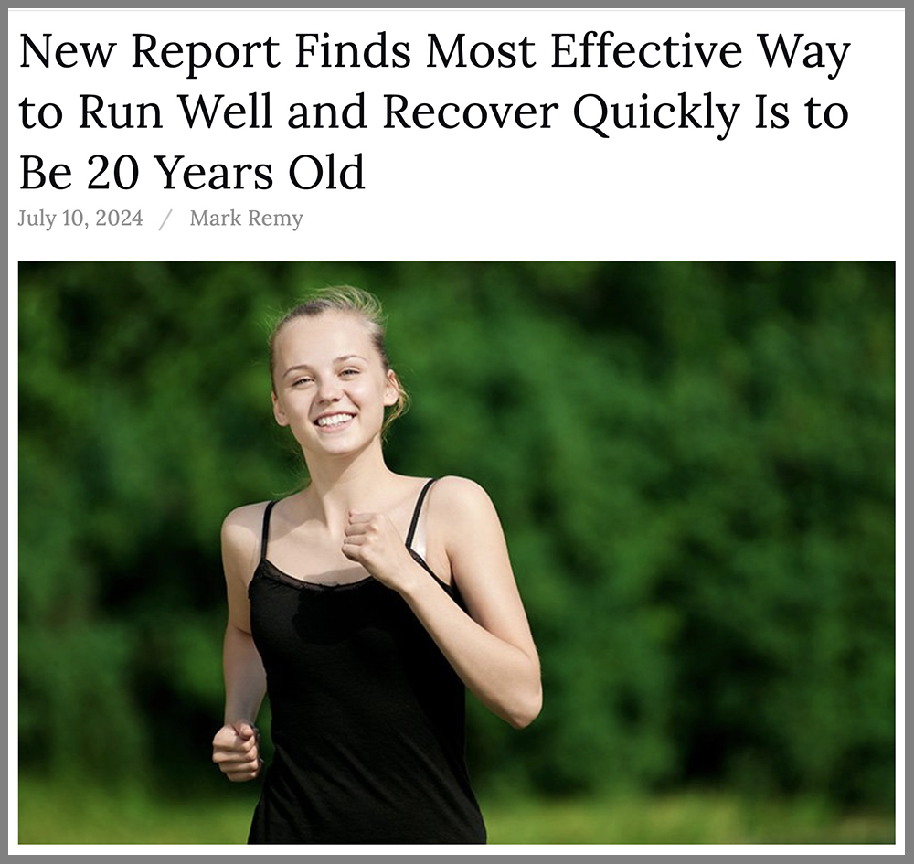 🚨🚨🚨 Nuevo estudio descubre que la forma más efectiva de correr bien y recuperarse con rapidez es tener 20 años.