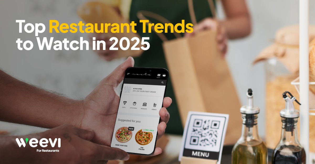The way we dine is evolving—fast.
📈 2025 trends: Personalization, mobile ordering, gamification, AI insights &amp; more.

See how restaurants can stay ahead with Weevi:
weevi.com/lb-en/blog/17/…