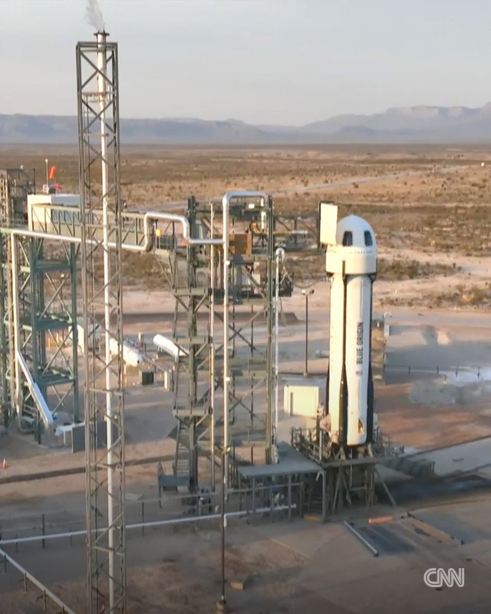 cnnbrk's tweet photo. Katy Perry, Gayle King and the rest of an all-female crew are about to launch on Blue Origin's space tourism rocket. Follow live updates: https://t.co/kmu48gchdo https://t.co/DkRf8Mg3AL