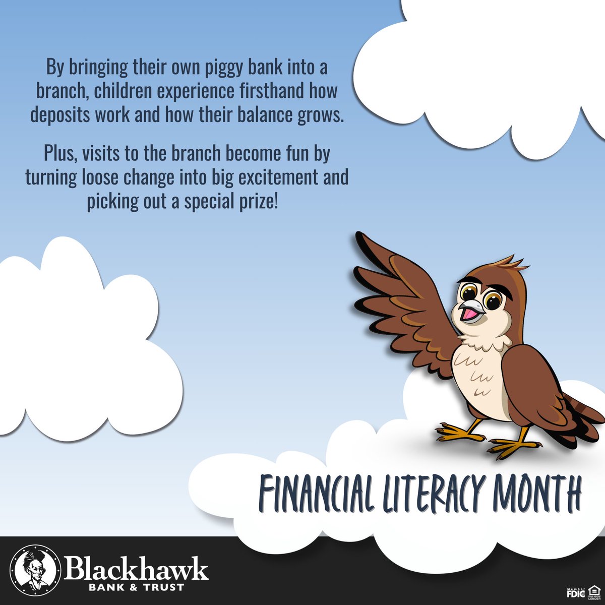💰Don't underestimate the impact of a kiddo bringing their own deposit to the teller line and making their very own deposit! 
Our young savers receive their very own piggy bank when they join the Little Hawk Club! Learn more here:  choosethechief.com/personal/littl…
