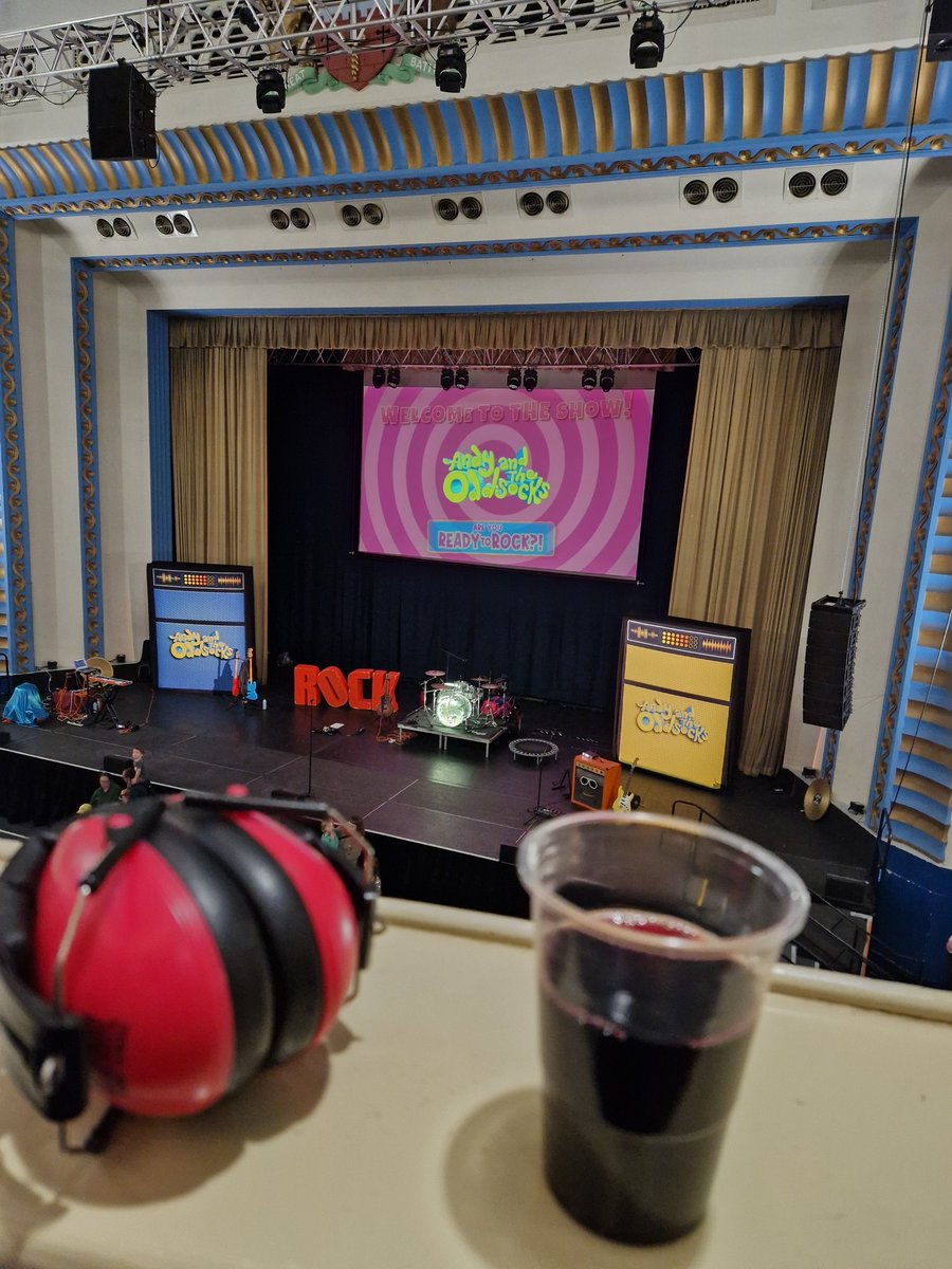 The background asks "are you ready to rock?".

I have red wine and Miss6's ear defenders.  I'm ready!