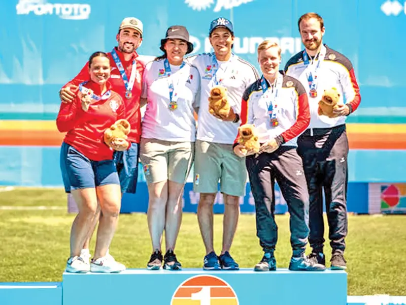 RRNoticiasqro's tweet photo. 🔴#Deporte🔴Alejandra Valencia y Matías Grande se colgaron el oro en la prueba mixta de tiro con arco
Entérate de más aquí 👉 https://t.co/BfpEa8MABN
#tiroconarco #medallero #presea #competencias https://t.co/9lWbkumT8M