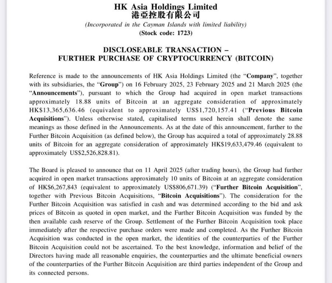 JUST IN: <a href="/MoonIncHK/">Moon Inc.</a> has acquired an additional 10 BTC, bringing its total to 28.88 BTC (~$2.44M).

No debt, no dilution—just conviction and cash.