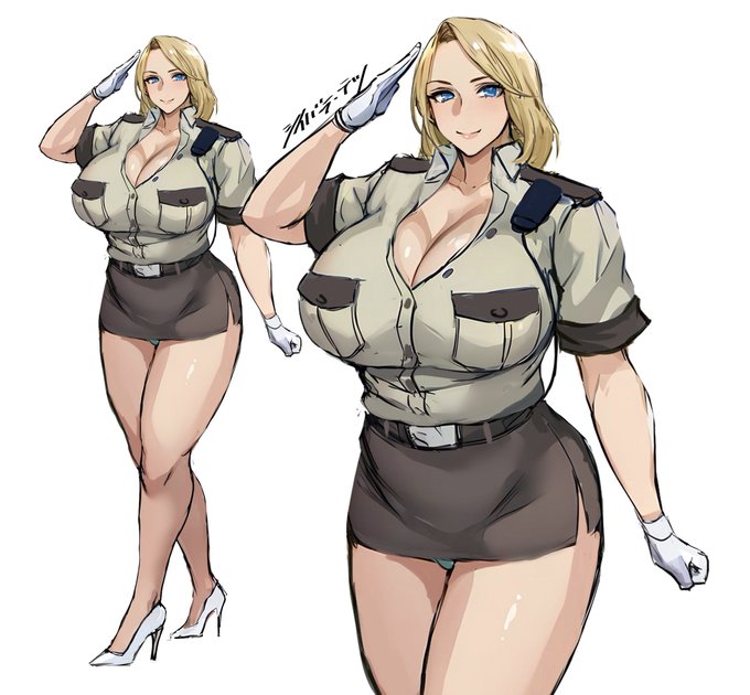 保安官っぽいお姉さん 