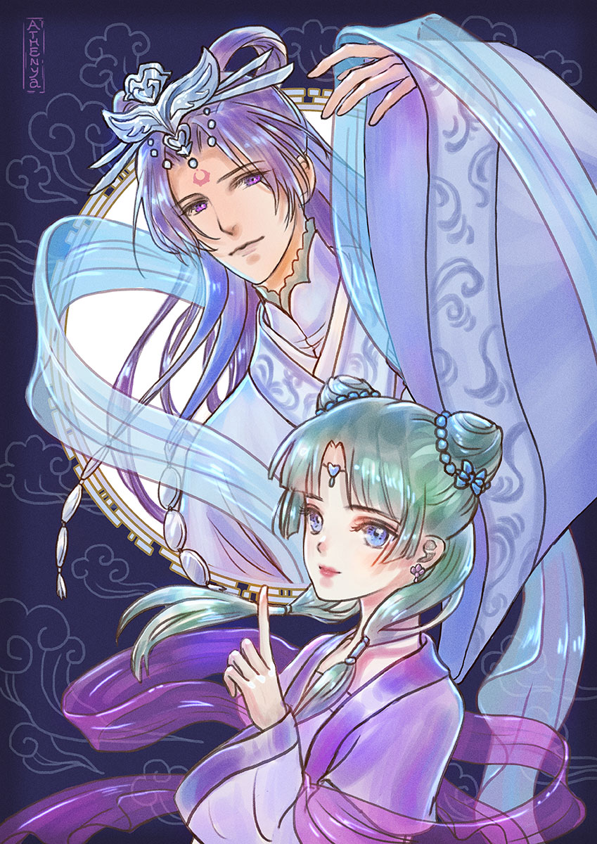 AthenaWX's tweet image. Finally I got time to fanart the moon fairy #Jinshi 🤣#Maomao #JinshixMaoMao