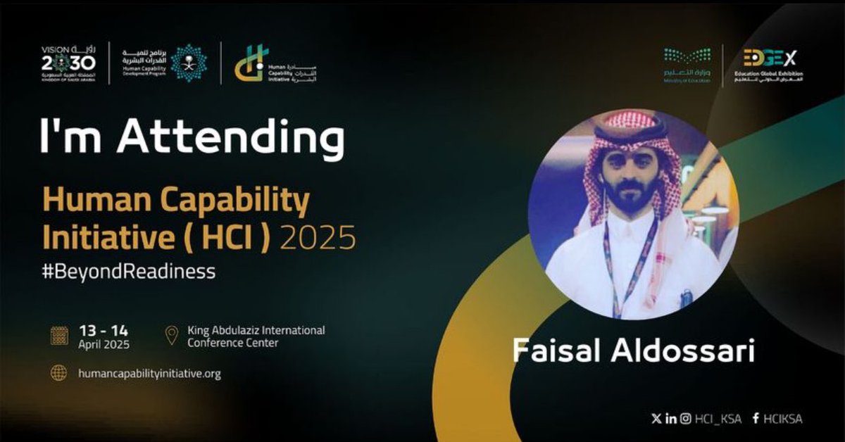 Excited to explore what's #BeyondReadiness! I've just registered for the #HCI2025 to shape human potential. This transformative conference is all about unlocking opportunities, driving innovation, and shaping limitless capabilities.

HumanCapabilityInitiative.org