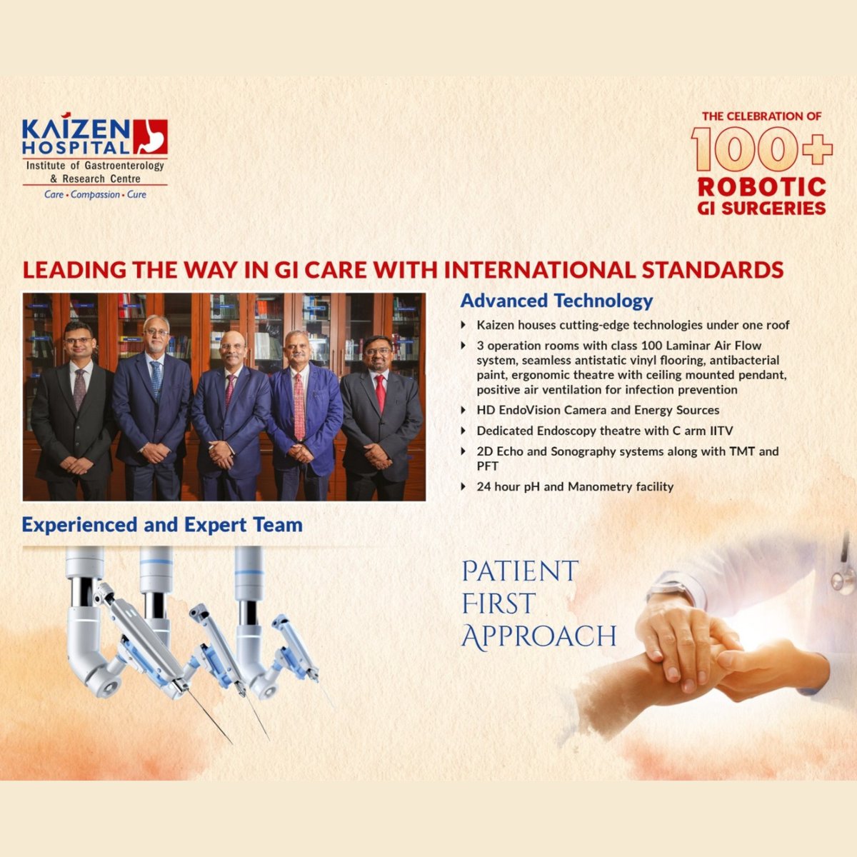 KaizenHospital's tweet photo. ✨मा. मुख्यमंत्री श्री ने डॉ. संजीव हरिभक्तिजी और अन्य अग्रणियों के साथ अत्याधुनिक मेडिकल टेक्नोलॉजी पर चर्चा की !

✨100+ से अधिक रोबोटिक GI सर्जरी सफलतापूर्वक पूर्ण करने वाली भारत की पहली हॉस्पिटल बनने पर काइज़ेन हॉस्पिटल की पूरी टीम को मुख्यमंत्री श्री ने हार्दिक बधाई दी। https://t.co/Bt547iPlPt