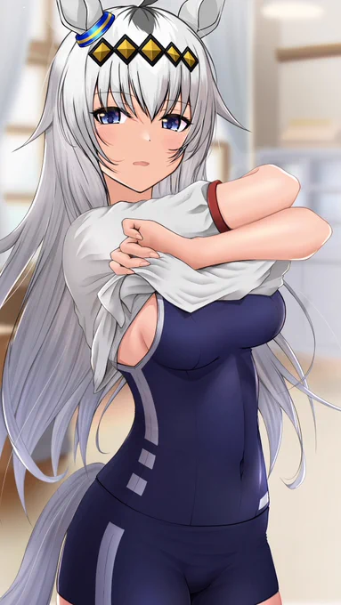 着替え中…#ウマ娘 #シンデレラグレイ #オグリキャップ 