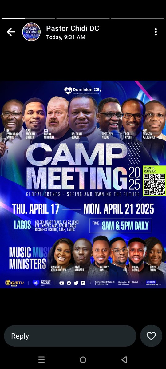 Ben25102391's tweet photo. Don't Miss this meeting for any reason Life has changed and still changing 🙏🙏🙏❤️❤️❤️

#Dccampmeeting2025 
#Aprilevents https://t.co/GjgmJ5Dk4m