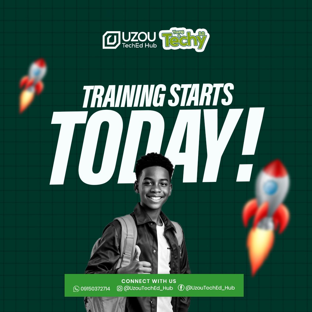 Uzou_TechED_Hub's tweet photo. Young &amp; Techy 2.0 officially kicks 💯off today.

Our tutors are ready!
Our teens are ready!
Our platforms are set!

Buckle up as we're set to unravel creativity, innovation and limitless possibilities as these young minds brings their A-game.

#Young&amp;Techy2.0
#TECHWORLD https://t.co/L2NceH0xxW