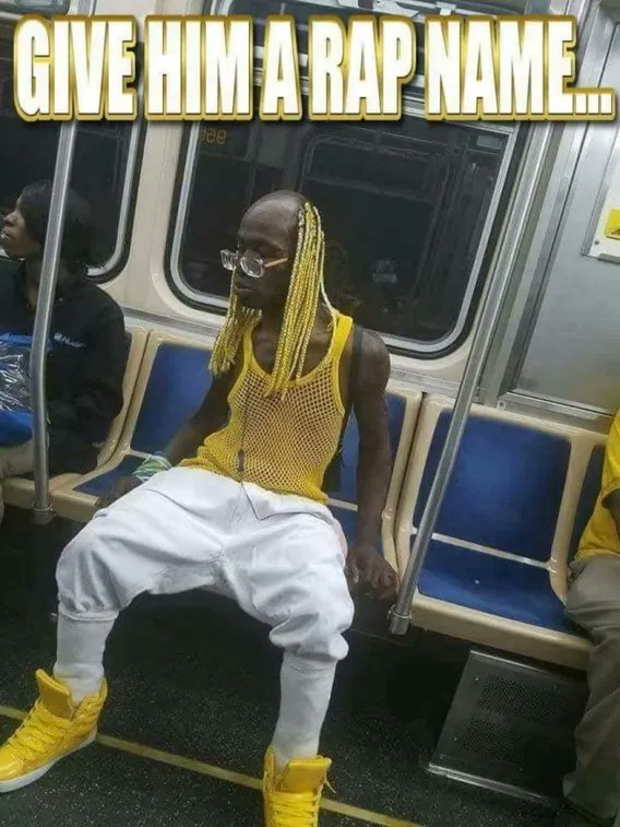 BarneySimon's tweet photo. DJ Mellow Yellow. Your turn. And go! #RapName https://t.co/Y6oQCNeY1F