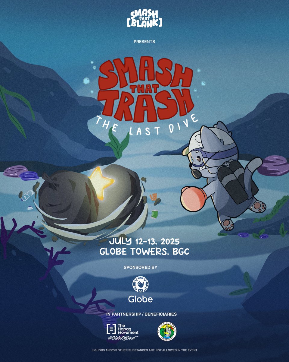 🚨🚨EMERGENCY🚨🚨
Spotted! Our underwater hero Sammy, has been
submerged in the deep blue 🌊. Bravely collecting all
the trash all alone. Let’s remind him that he isn't alone!

#SmashThatBlank #SmashthatTrash #gamingevents
#environment