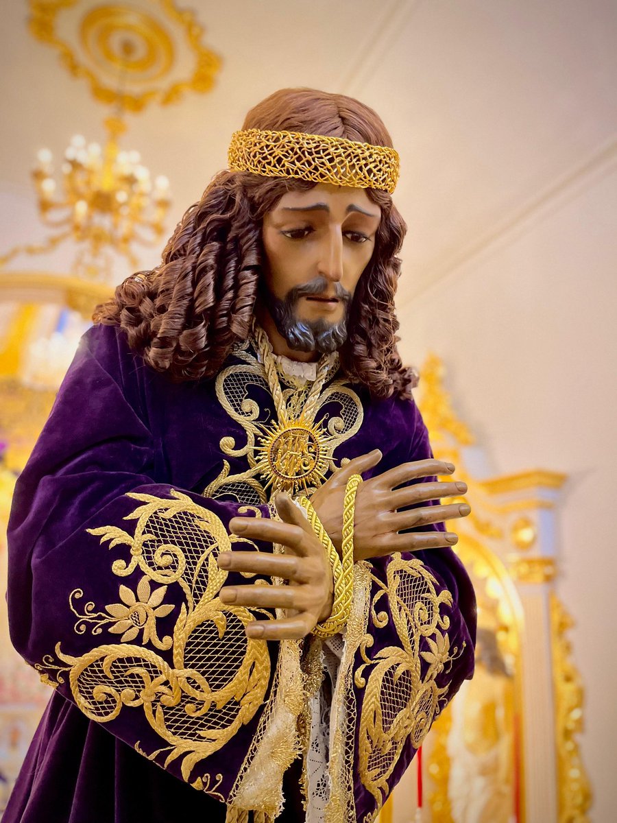 moraosalhgrande's tweet photo. Nuestro Padre Jesús Nazareno procesionará el Jueves Santo, ataviado como Cautivo, con la corona conocida como el turbante.

#MoraosALH
#CofradíasMLG https://t.co/2olyznvIdm