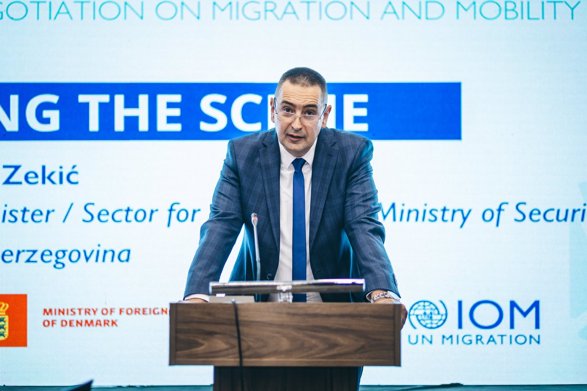 IOMWBalkans's tweet photo. The #RGRS thematic meeting continues in the #WB, kicking off this week 🇧🇦.
This phase brings together delegations from Bosnia and Herzegovina, Serbia & Montenegro to exchange experiences & participate in targeted training on negotiation, migration and mobility. https://t.co/ACmwai2l0e