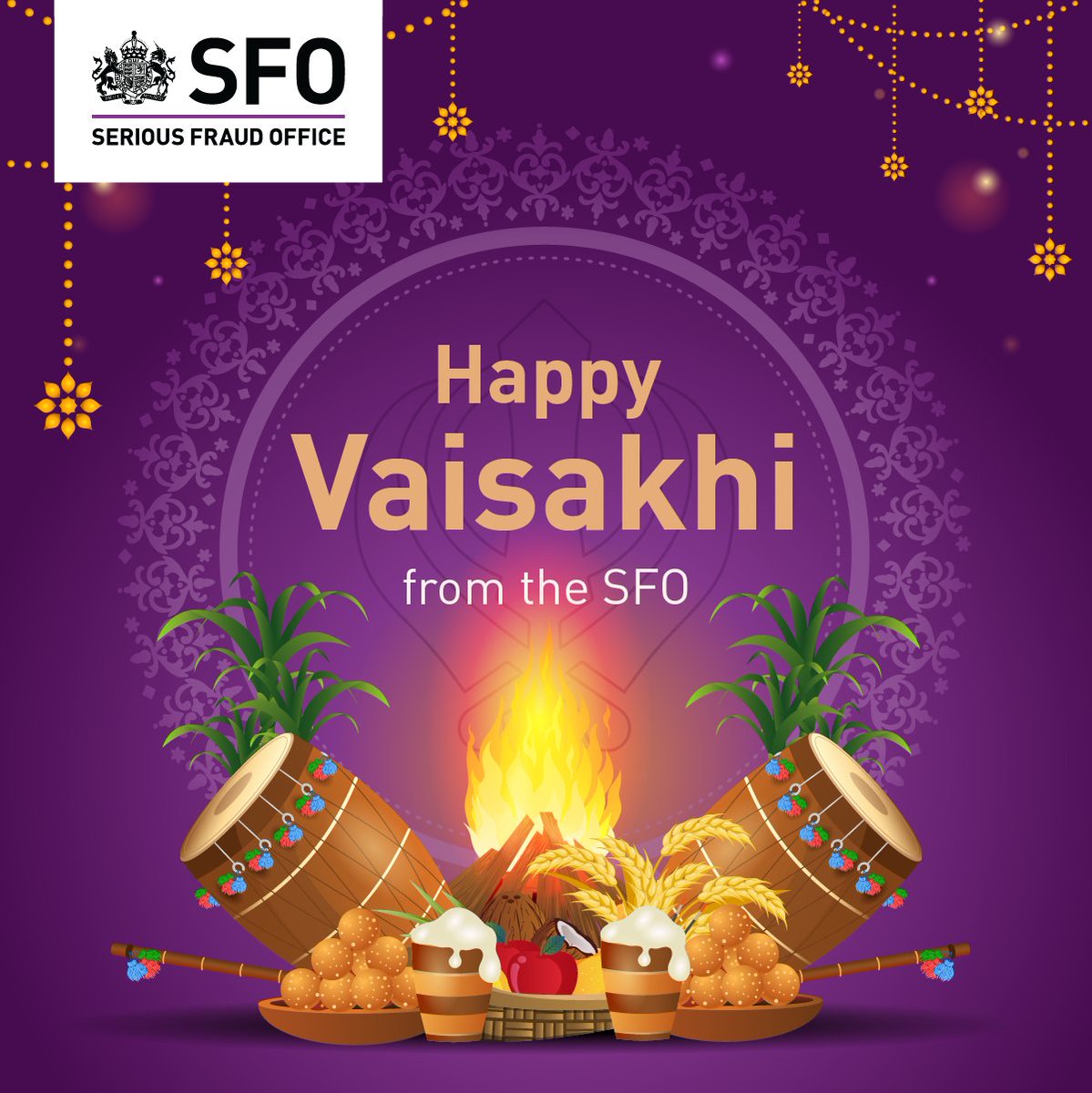 Happy Vaisakhi to Sikhs celebrating at the SFO and all around the world 🌾🥁✨