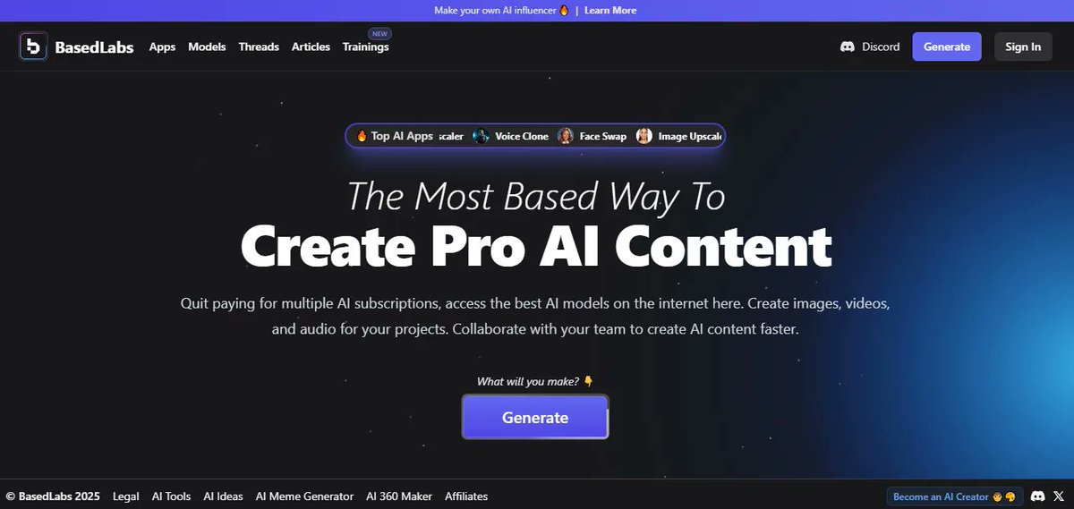bestfreeaitools's tweet image. BasedLabs AI Review 2025 - Pricing, Alternatives, & Tutorial
Content creation is evolving rapidly, with AI tools offering innovative solutions to enhance efficiency and ...
bestfreeaitools.io/ai-tools/based…
#VideoGenerators #Imagegenerators #SocialMedia