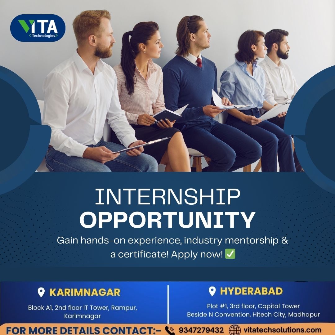 VSoftwarecode's tweet image. Internship Opportunity Alert! 🚨
Looking to kickstart your career? 🌟
We’re offering internships in Full stack development.

💼 Gain real-world experience
📈 Build your resume
🤝 Work with a dynamic team

📍Apply now – limited slots available!
📧 @ hr@vitasoft.in
