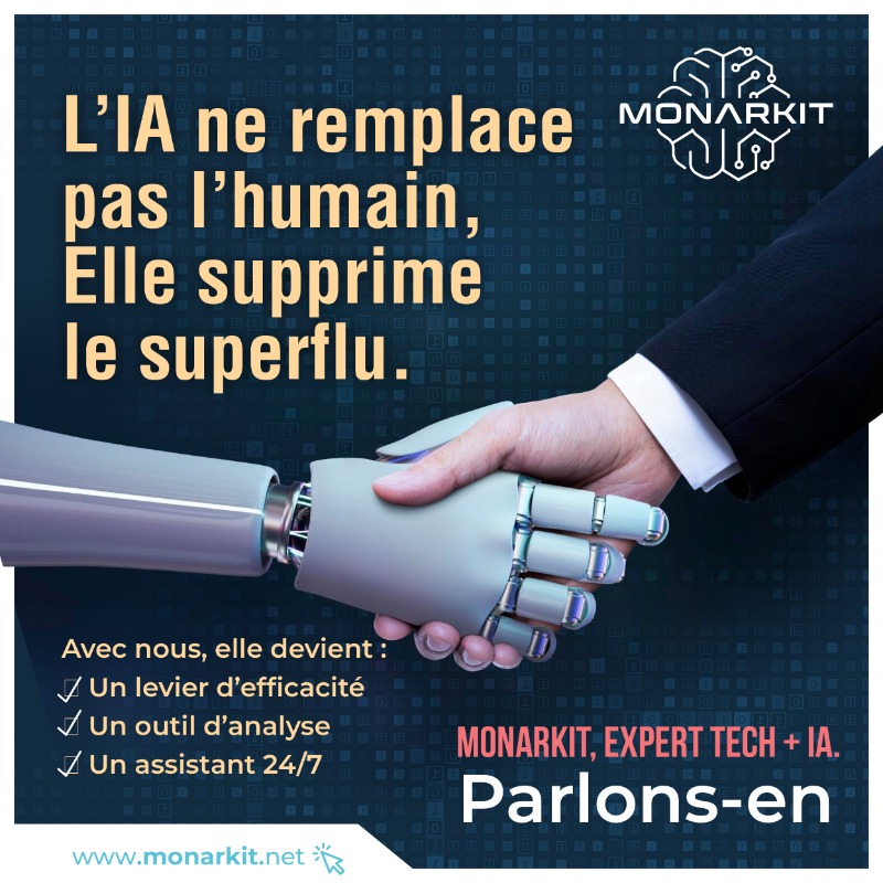 MONARK_IT's tweet photo. Automatisez vos process grâce à l’IA. Votre application web et mobile, de l'idée au lancement. 
CRM, SAV, réservation, génération de leads… Nous connectons vos outils à des agents autonomes.