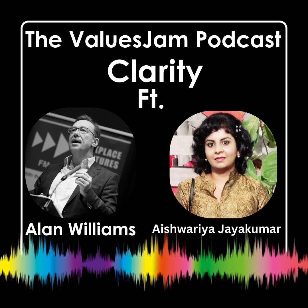 @ValuesJam (@jamvalues) on Twitter photo #ICYMI Be sure to check out this ValuesJam Guest Session with Aishwariya Jayakumar and host Alan Williams on the value of Clarity.
You can watch the full episode via the link below, check out the other episodes in the series too.
youtube.com/watch?v=TA7sE1…
<a href="/ourSERVICEBRAND/">Alan Williams</a> #ICYMI Be sure to check out this ValuesJam Guest Session with Aishwariya Jayakumar and host Alan Williams on the value of Clarity.
You can watch the full episode via the link below, check out the other episodes in the series too.
youtube.com/watch?v=TA7sE1…
<a href="/ourSERVICEBRAND/">Alan Williams</a>