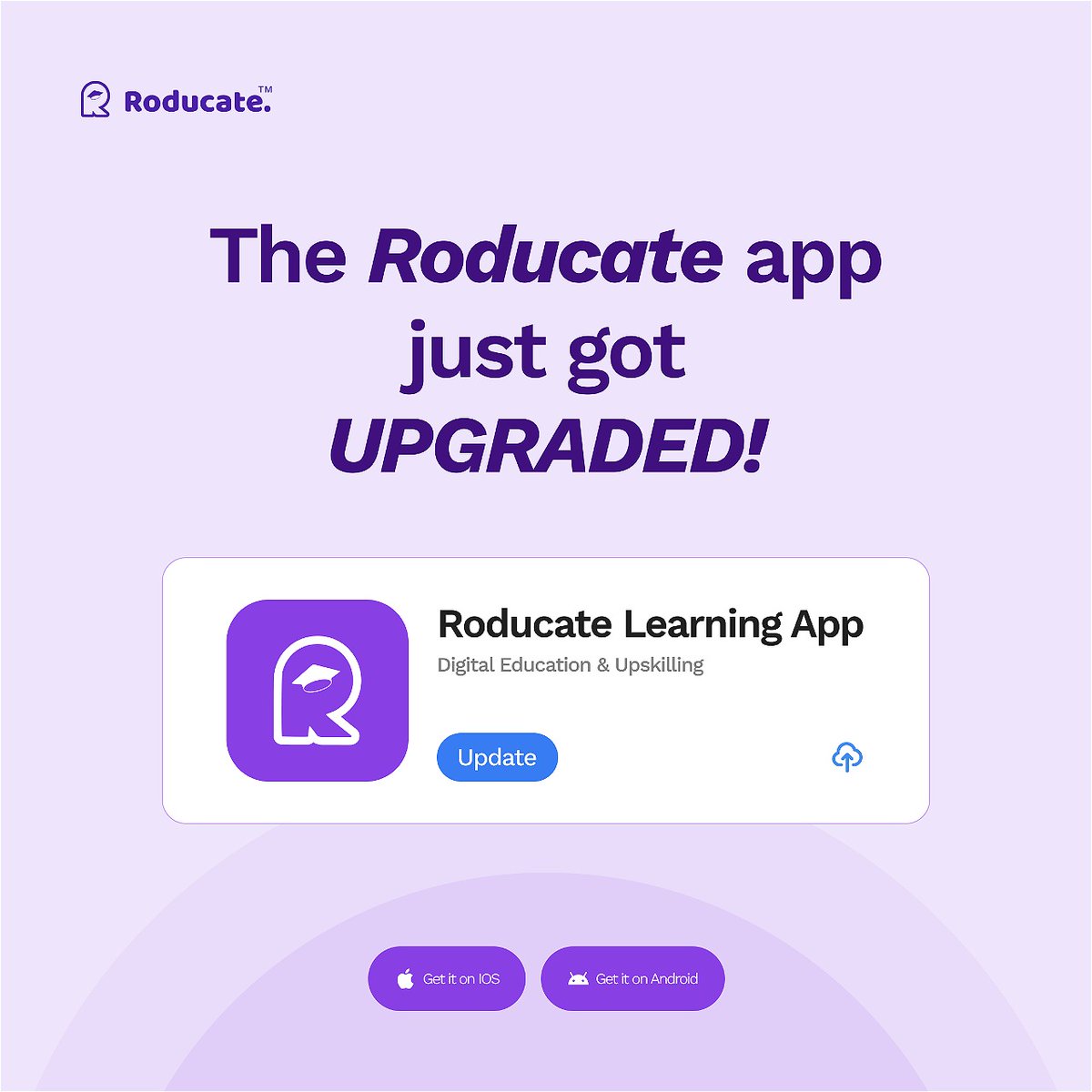roducate's tweet photo. Big News!
NEW APP VERSION! 

Smoother navigation.
Exciting new features.
A brand-new community for learners to connect!

Update now &amp; tell us what you think!

#Roducate #EdTech#UpgradeYourLearning https://t.co/K5PuDtRBlh
