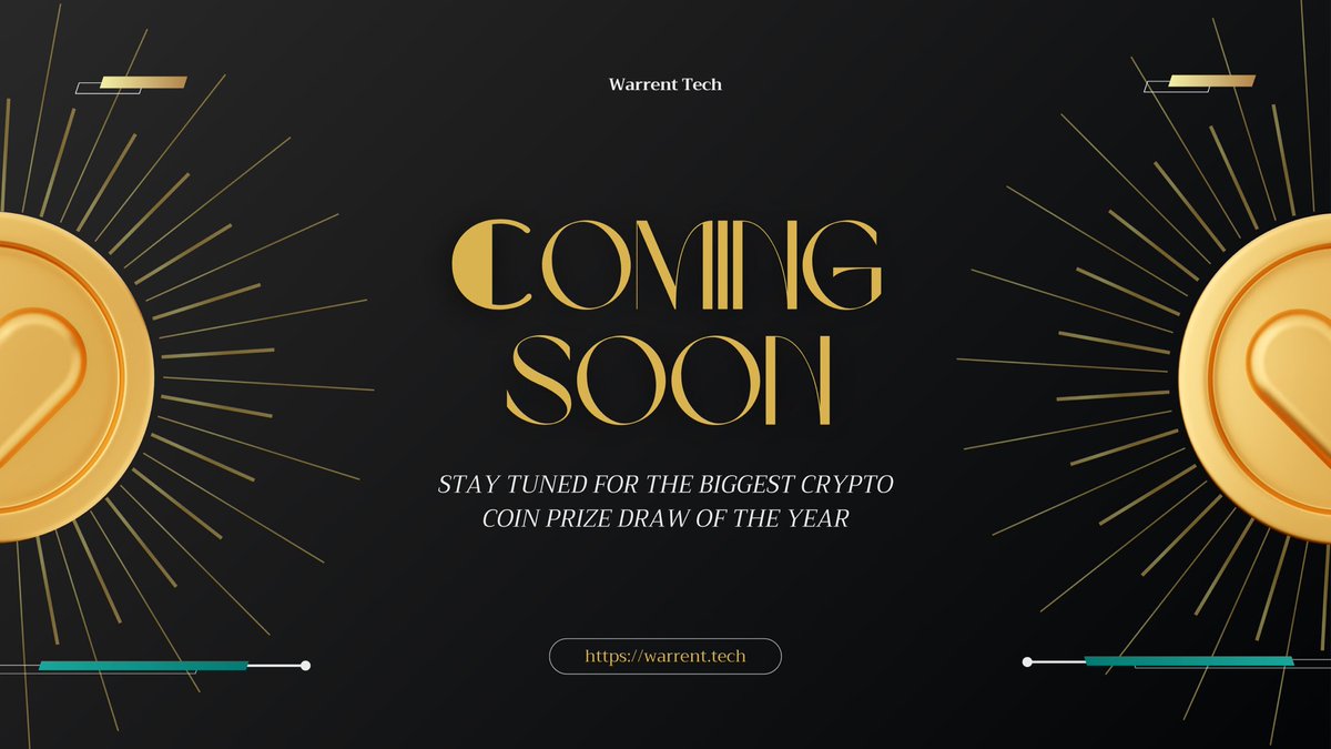 WarrentTech's tweet photo. Stay Tune! 

https://t.co/ksdfiKbjLb https://t.co/Z9hbNAM0L3
