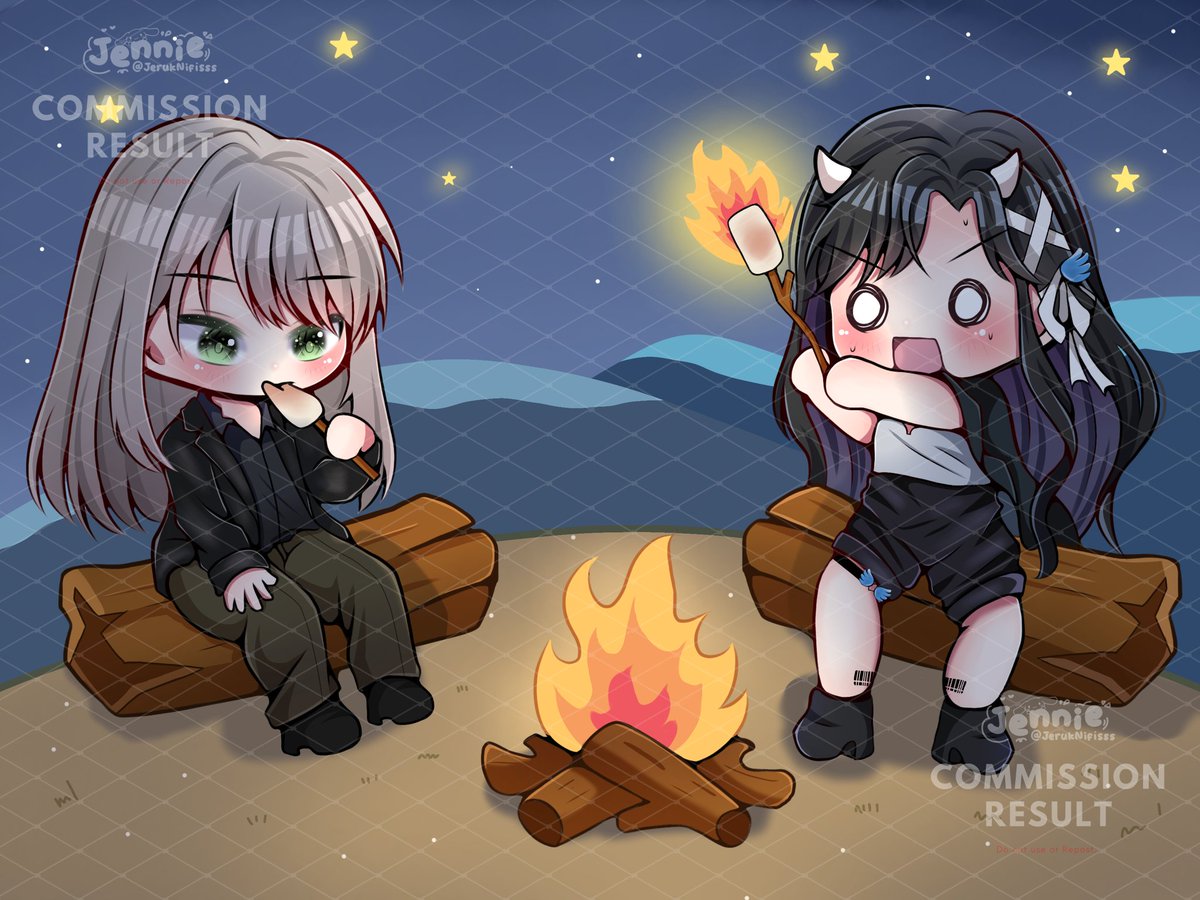 RT &amp; likes are appreciated 💖 ] 

chibi commission result for @.BiskuitPia
thankyou for commissioning me 🫶

#Chibi  #commissionopen  #fanart #zonauang #zonajajanᅠᅠ #ArtistOnTwitter #commissions #zonakaryaid #VGenComms #artmoots