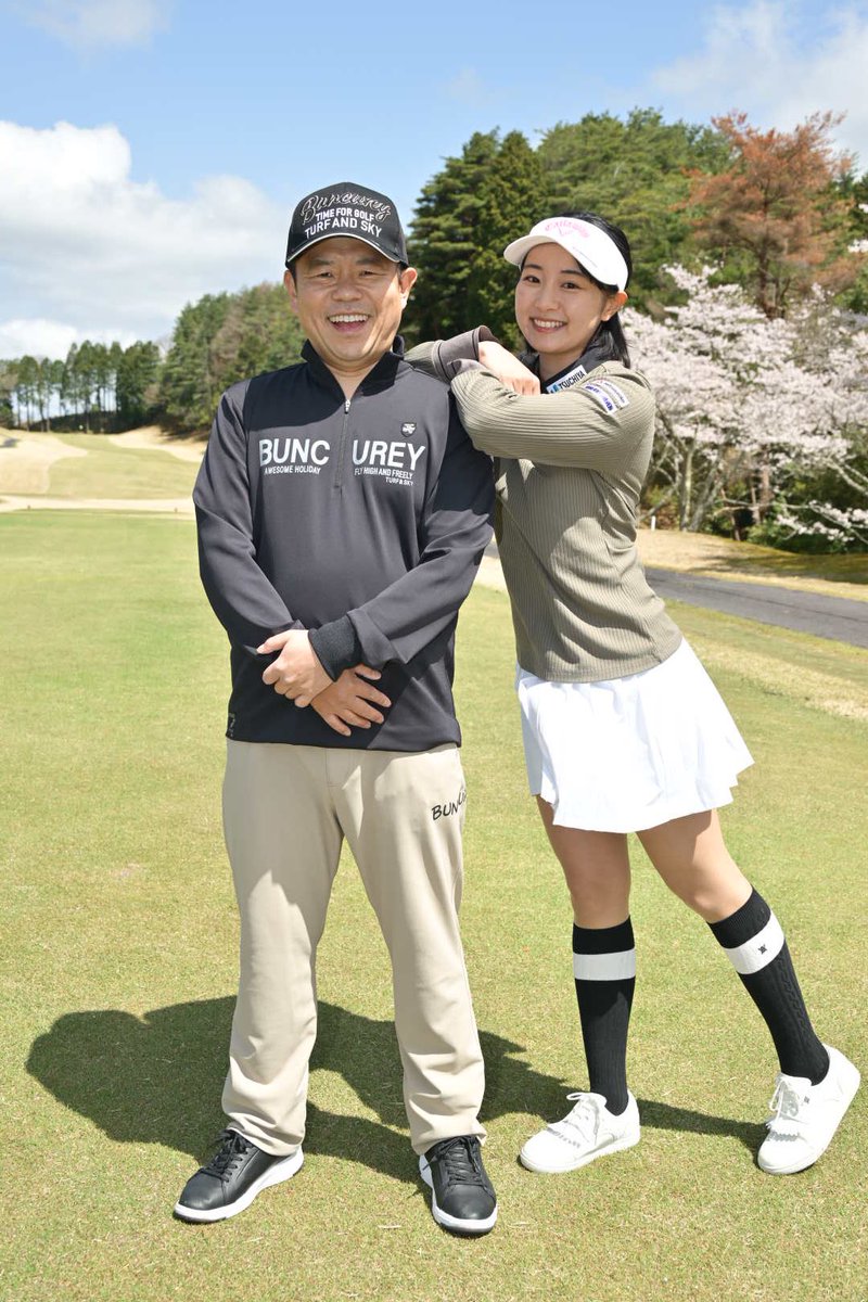 ゴルフ雑誌に載ってそうな父と娘 今日は番組収録でした〜！ 2025年度も