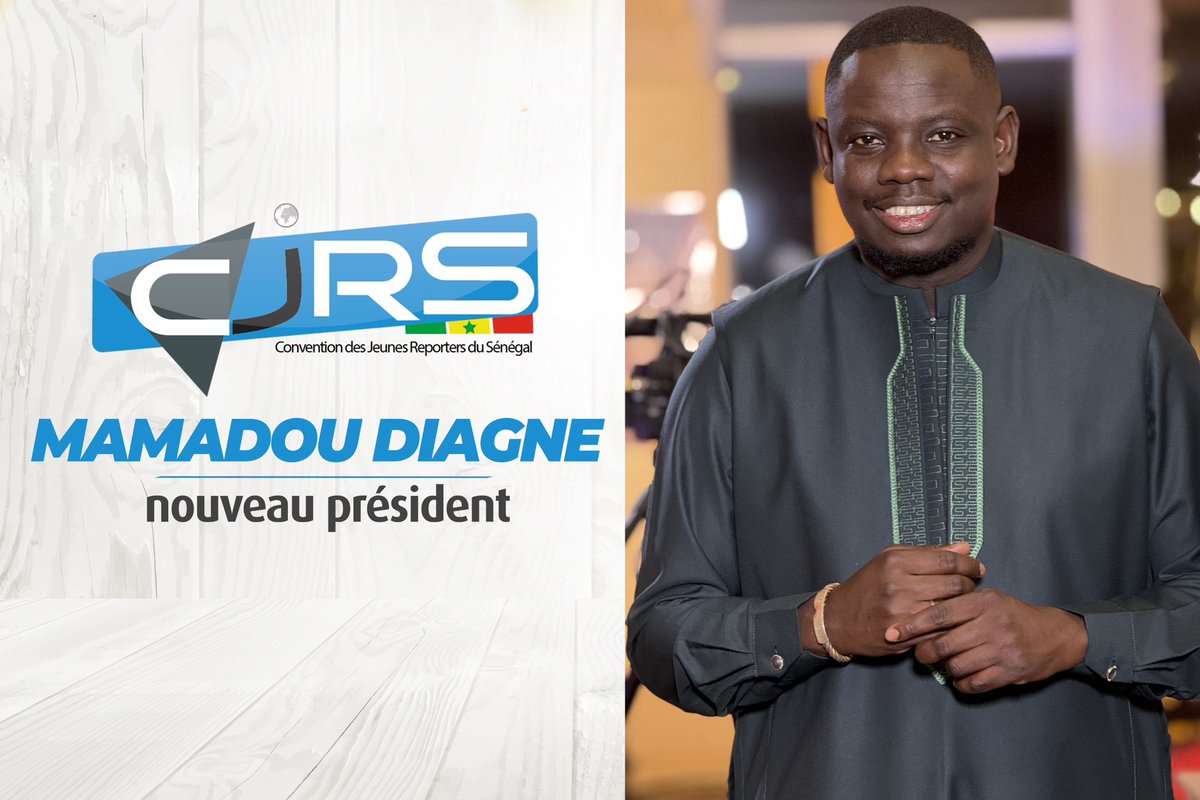 CJRS221's tweet photo. Nouveau président à la tête de la CJRS!
Mamadou Diagne succède à Migui Maram Ndiaye à l’issue de l’AG du 12 avril.
Objectif : consolider les acquis et impulser un nouveau souffle pour un journalisme inclusif et innovant.
#CJRS #Presse #Journalisme #Sénégal https://t.co/yVesmBZd8s